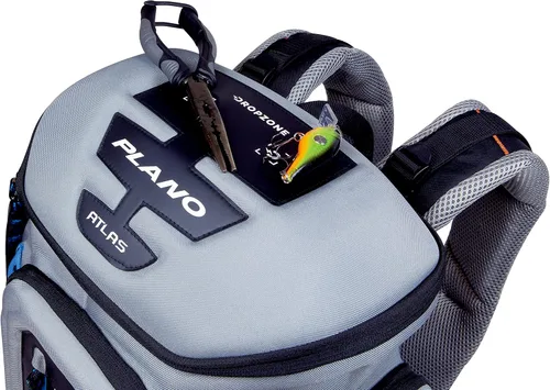 Miniatura 5 de Mochila de Pesca Plano Atlas 3700, Material EVA Gris, Incluye 3 Cajas Utilitarias StowAway 3750 para Gusanos, Señuelos y Cebos, Base Impermeable