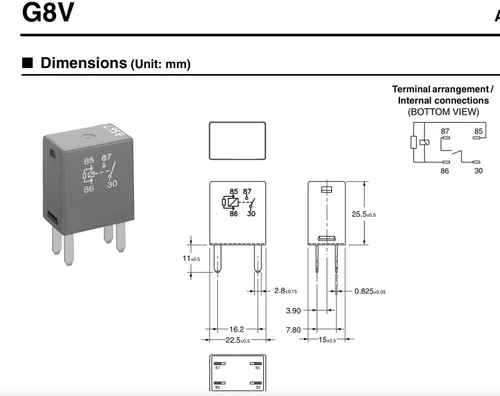 Miniatura 2 de 2 relés automotrices 12088567 8567 – Relé de alto rendimiento de 4 pines de 30 A 12 V CC para Buick, Cadillac, Chevrolet, GMC – Reemplazo OEM