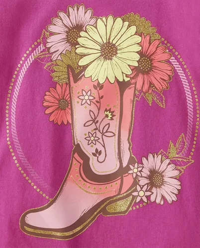 Miniatura 2 de The Children's Place Camiseta estampada Fair Vibes para niñas