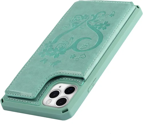 Miniatura 9 de Cavor Funda para iPhone 11 Pro Max con tarjetero, cartera con tarjetero y tarjetero para tarjetas de crédito para iPhone11ProMax
