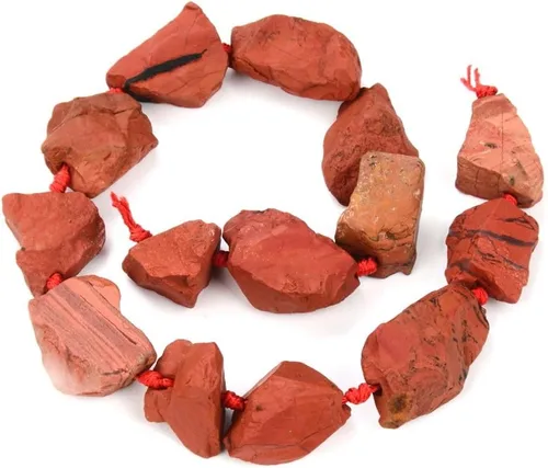 Miniatura 24 de Adabele - 2 hebras de piedras preciosas curativas de cuarzo de amatista natural en bruto morado oscuro, cuentas sueltas perforadas, pepita grande
