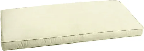 Miniatura 9 de Sorra Home CBENCH - Cojín de banco para interiores y exteriores, 60 pulgadas de ancho x 18 pulgadas de profundidad, color plateado fundido Sunbrella