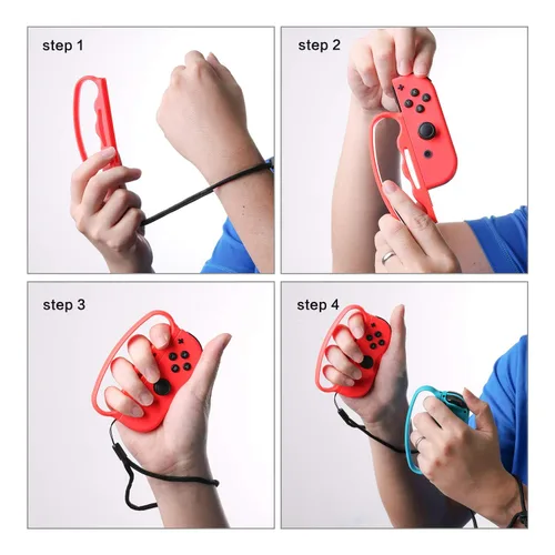 Miniatura 5 de ECHZOVE Agarre de boxeo para Nintendo Switch Fitness Boxing – Asas de control Joy-Con seguras, empuñaduras ergonómicas ligeras para juegos de boxeo