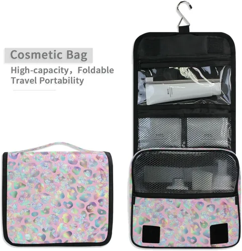 Miniatura 4 de MNSRUU Hanging Toiletry Bag Goth Bats Moons and Stars Travel Makeup bag for Toiletries Portable Travel Toiletry Organizer Cosmetic Bags with Hanging