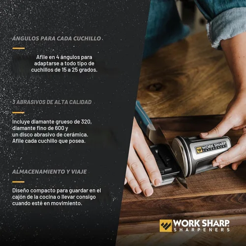 Miniatura 4 de Work Sharp Afilador de cuchillos rodantes, 4 ángulos de afilado, para todos los juegos de cuchillos de cocina