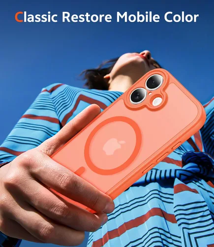 Miniatura 476 de FNTCASE Funda para iPhone 13 Pro-Max: Fundas magnéticas transparentes compatibles con Magsafe Slim anti amarillamiento protección contra caídas