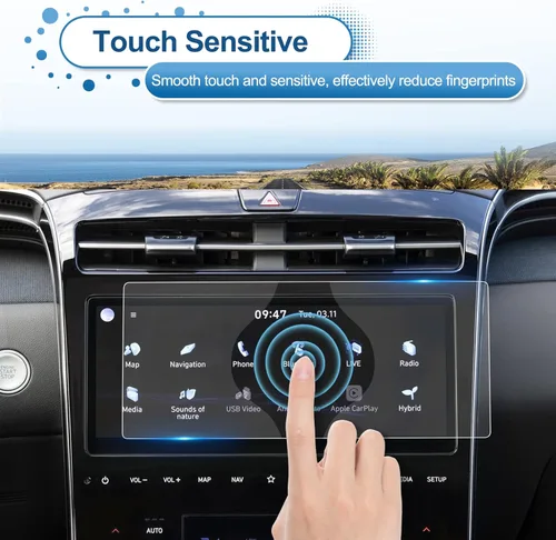 Miniatura 5 de Protector de pantalla Tucson 2022 2023 2024 para Hyundai Tucson (XRT/N Line/Limited/SEL/SEL Convenience) Pantalla táctil de 10.25 pulgadas, vidrio