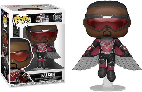Miniatura 5 de Funko Pop! Marvel: El Halcón y el Soldado de Invierno - Figura de vinilo de Falcon (Flying) (incluye funda protectora de caja de pop)