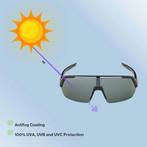 Miniatura 7 de ALPINA Gafas de ciclismo antivaho con espejo y que mejoran el contraste para hombres y mujeres, 100% protección UV, TURBO HR Q-LITE