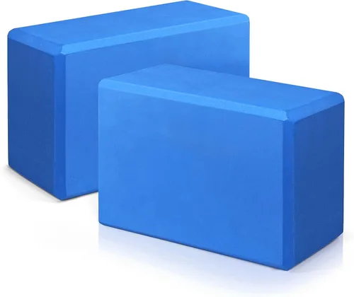 Yoga Blocks 2 Pack, 9"x6"x3" High-Density EVA Foam Yoga Block, Non-Slip Yoga Blocks for Yoga, Pilates Meditation, Stretching and Toning, Supportive,