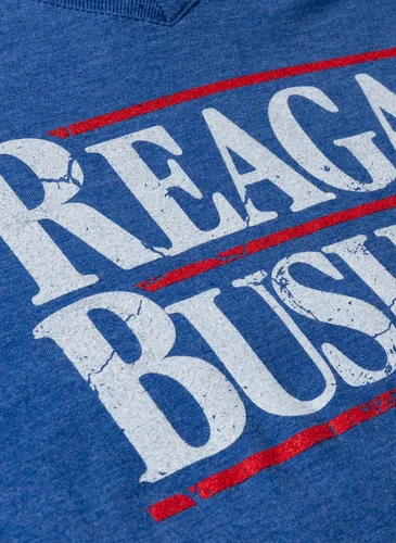 Miniatura 5 de Reagan Bush '84 Camiseta con cuello en V para mujer republicana conservadora republicana estilo vintage