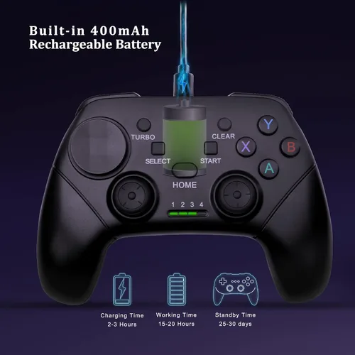 Miniatura 4 de Megadream Wireless Mobile Gaming Controller Gamepad for iPhone/Android/iPad/PC/Switch/PS4/iPad Joystick with Phone Holder, Supported Cloud Game