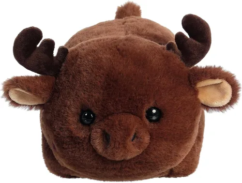 Miniatura 2 de Aurora Adorable Spudsters Morty Moose - Animal de peluche – Forma redonda que hace que los abrazos reconfortantes – Perfecto para niños de todas