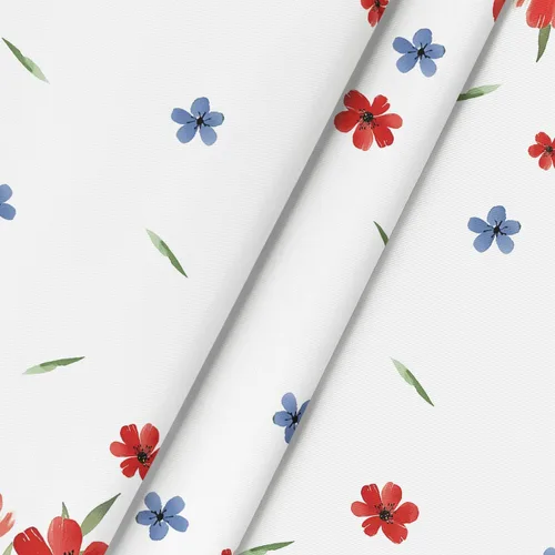 Miniatura 5 de Horaldaily Mantel del 4 de julio de 52 x 72 pulgadas, diseño patriótico de flores de amapola en acuarela, Día de la Independencia, Día