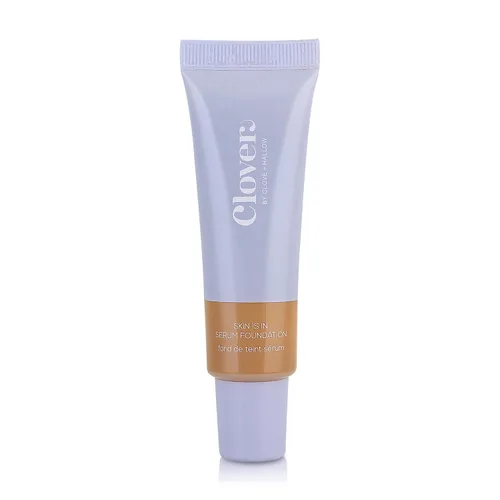 Miniatura 13 de Clover Skin Is In Serum Foundation Suero facial hidratante, base ligera, libre de crueldad animal y vegano, con escualano y cera de semillas de 10