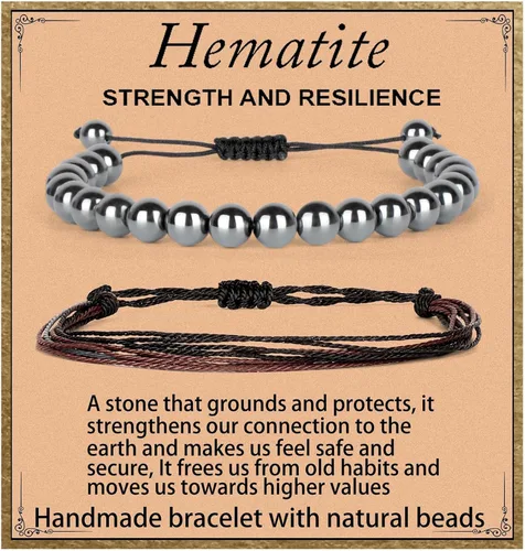 Miniatura 95 de LPBeads Pulsera de piedra natural hecha a mano de tamaño ajustable