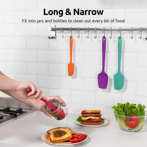 Miniatura 8 de U-Taste Espátula de silicona resistente al calor – 600ºF a prueba de calor de grado alimenticio raspador de tazón de cocina de grado alimenticio