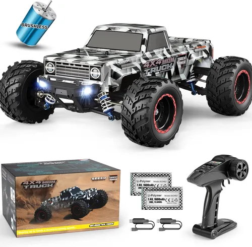 Miniatura 7 de HAIBOXING Autos RC a escala 1:12 903 Camión Monstruo RC, velocidad de 23.6 mph, Autos RC de hobby rápidos para niños y adultos, juguetes de regalo