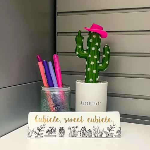 Miniatura 3 de FUCCULENT Adorno de escritorio para decoración de oficina