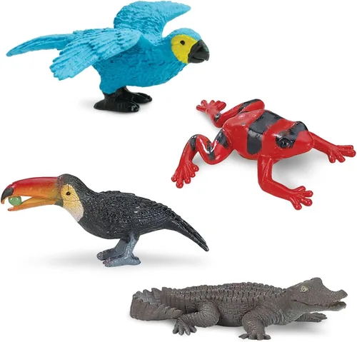 Miniatura 5 de Tubo de figuras TOOB® de la selva lluviosa, de la marca Safari Ltd.