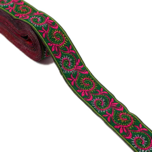 Miniatura 13 de MSCFTFB Patrones de pasley - Cinta de tela de jacquard, cintas de tela tejida con flecos para accesorios de ropa, correas de adorno, cinturones