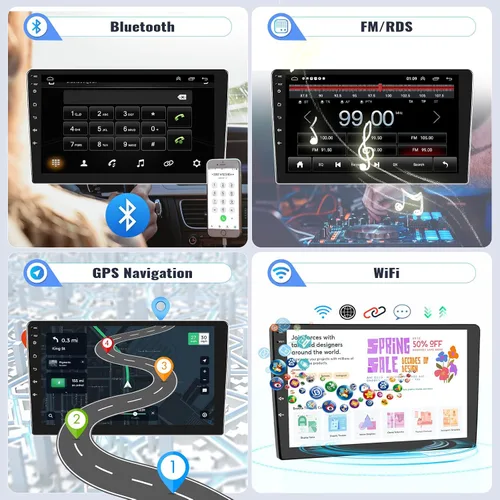 Miniatura 5 de SIXWIN 1G+32G Radio de Estéreo de Coche Android para Hyundai Elantra 2011 2012 2013 con Apple Carplay Inalámbrico Android Auto Bluetooth pantalla