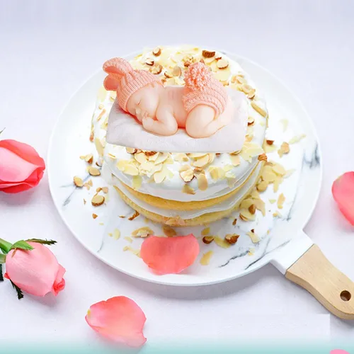 Miniatura 7 de Molde de silicona para bebé, molde de silicona para dormir, molde de fondant de silicona para baby shower, molde de caramelo de chocolate