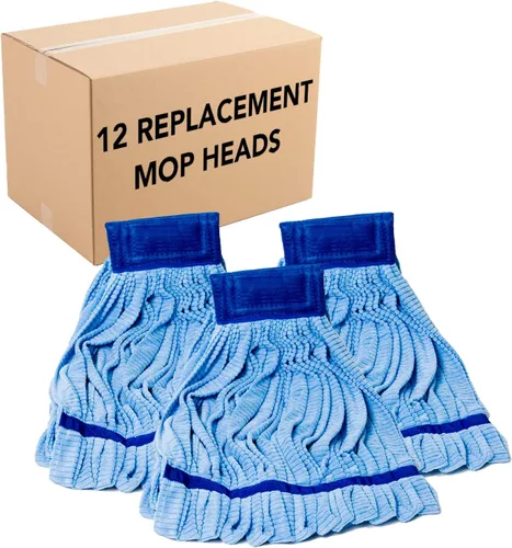 Miniatura 10 de Arkwright - Repuesto de cabezal de trapeador de microfibra, resistente, sin pelusas, súper absorbente y seguro para blanqueador, esencial para Azul