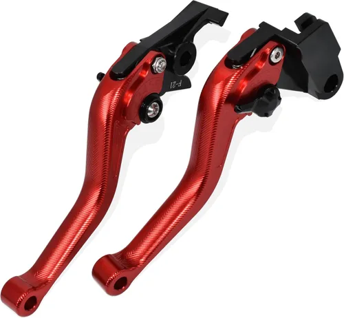 Miniatura 9 de 3D Fishbone Pattern Short Brake Clutch Lever for Yamaha Fazer FZ-1 FZ-8 FZ-6 FZ-6R FZS600, CNC Aluminum Alloy Made (Black)