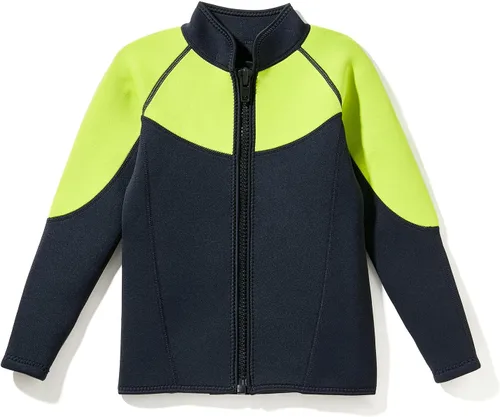 Miniatura 6 de Trajes de neopreno para niños, 0.118 in, de manga larga, con cremallera frontal, para niños y niñas, para mantener el calor en deportes acuáticos