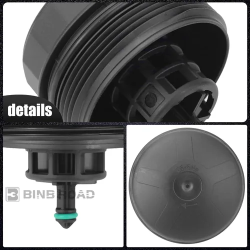 Miniatura 2 de Tapa de la carcasa del filtro de aceite compatible con BMW E60 E90 E92 F10 E82 E83 E70 X1 X3 X4 X5 X6 Z4 335i 340i 420i 428i 435i 528i 535i 640i M3