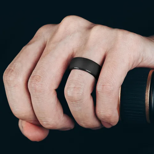 Miniatura 63 de Egnaro Anillos de boda de silicona para hombre: 1/4/6/7 Multipack de anillos de boda de goma con arco interior Diseño ergonómico transpirable