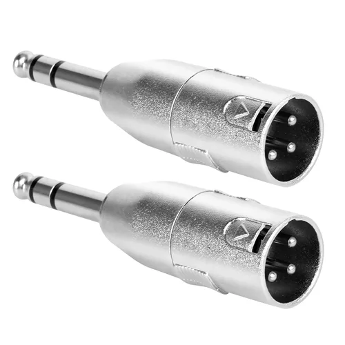 Miniatura 17 de Adaptador TRS de 1/4" a XLR 2 paquete - Adaptadores XLR macho y hembra de 6.35mm 1/4