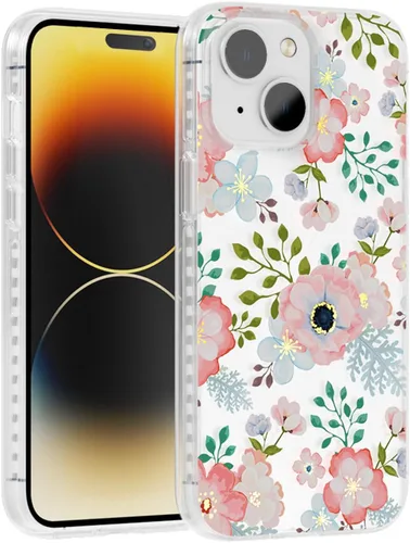 Miniatura 54 de SCORPIFY Funda para iPhone 15 Pro Max con diseño floral de Nemophila azul, bonita funda transparente para teléfono para mujeres y niñas