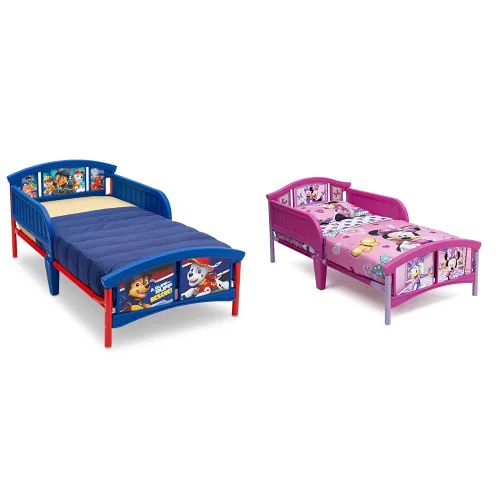 Miniatura 12 de Delta Children Cama para niños pequeños de plástico, Nick Jr. PAW Patrol y Cama para niños pequeños de plástico, Disney/Pixar Cars