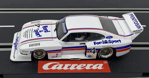 Miniatura 2 de Carrera 30926 Ford Capri Zakspeed Turbo Lili Reisenbichler No. 4 - Ranura digital a escala 1:32, vehículo de carreras, tragamonedas digitales