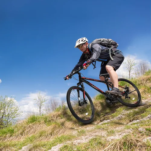 Miniatura 7 de Ktaxon Bicicleta de Montaña 24/26/27.5 Pulgadas para Hombres y Mujeres con Bicicletas de 21 Velocidades para Adultos, Freno de Disco Doble