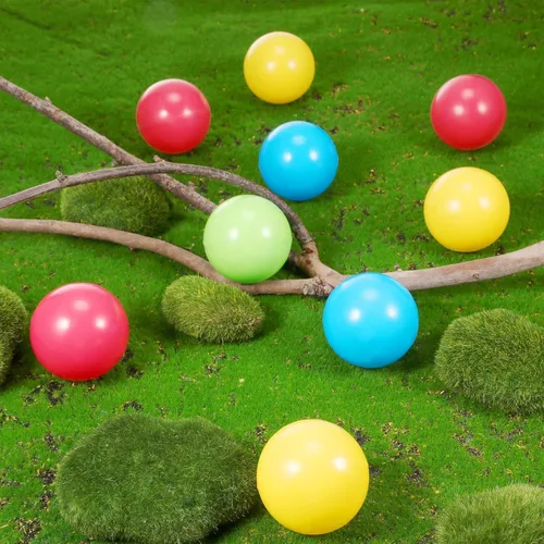Miniatura 6 de Civaner 12 bolas de repuesto de plástico multicolor pequeñas, bulldozer popper, bolas de juguete de 1.75 pulgadas, suaves a prueba de aplastamiento