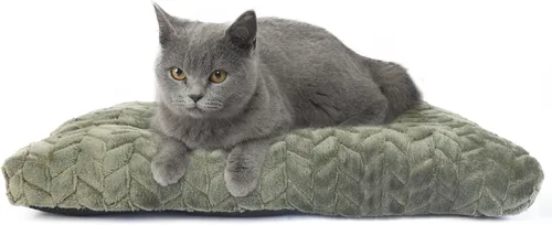 Miniatura 15 de Cama Lavable para Jaula de Perro de 18 Pulgadas Pequeña Antideslizante Impermeable Cálida Acogedora Suave para Mascotas Cachorros, Almohadas