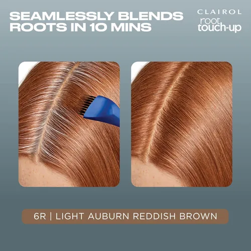 Miniatura 4 de Clairol Root Touch-Up de Nice'n Easy - Tinte permanente para el cabello, color caoba claro 6R/Marrón rojizo claro, paquete de 2 6R castaño