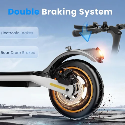 Miniatura 4 de Patinetes eléctricos – Scooter eléctrico para adultos, motor de 1200 W/1000 W/500 W, velocidad máxima de 28/25/21/18 MPH, neumáticos de 10