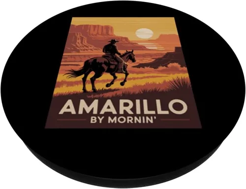 Miniatura 2 de Amarillo by Mornin Folk Style Western Country Music PopSockets Adhesive PopGrip