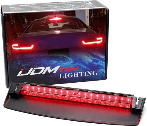 Miniatura 9 de iJDMTOY OEM-Spec - Conjunto de barra de luz de freno para parabrisas trasero de montaje alto con lente roja, compatible con Audi A5 S5 2008-2017