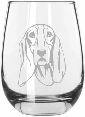 Miniatura 515 de Sakhalin Husky Dog - Copa de vino grabada personalizada de 15.25 onzas sin tallo