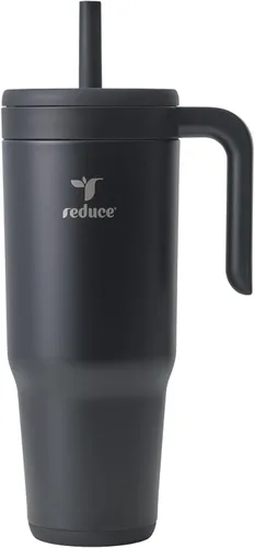 Miniatura 17 de REDUCE Chiller - Vaso térmico aislado al vacío de 40 onzas con pajita de silicona a prueba de derrames, tapa de Tritán sostenible con marcadores