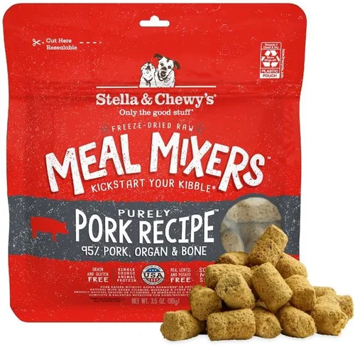 Miniatura 26 de Stella & Chewy's Mezcladores de Comida Cruda Liofilizada de Res - Aderezo y Mezclador de Comida para Perros - Hecho con 95% Carne de Res Alimentada