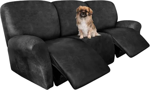 Miniatura 58 de ANARACHON Fundas para Sillas Reclinables Tipo Cuero, 4 Piezas Funda para Sillón Reclinable Lazy Boy, Protector de Muebles - Funda Suave Lavable
