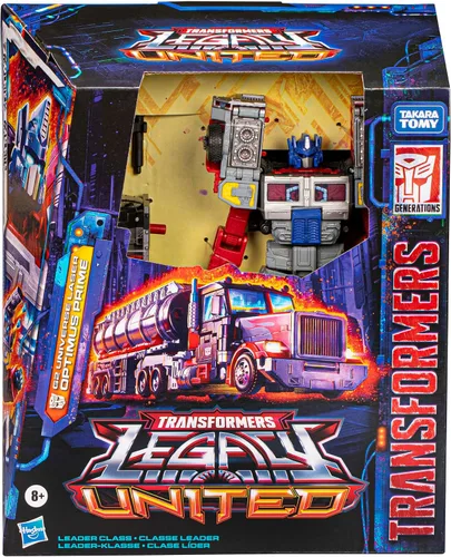 Miniatura 5 de Transformers Legacy United Leader Class G2 Universe Laser Optimus Prime, figura de acción de conversión de 7.5 pulgadas, 8+