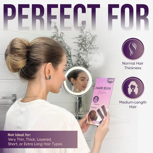 Miniatura 4 de Creador de moños para el cabello y accesorios para mujeres y niños - Clip fácil para cabello largo - Herramienta para torcido francés - Soporte