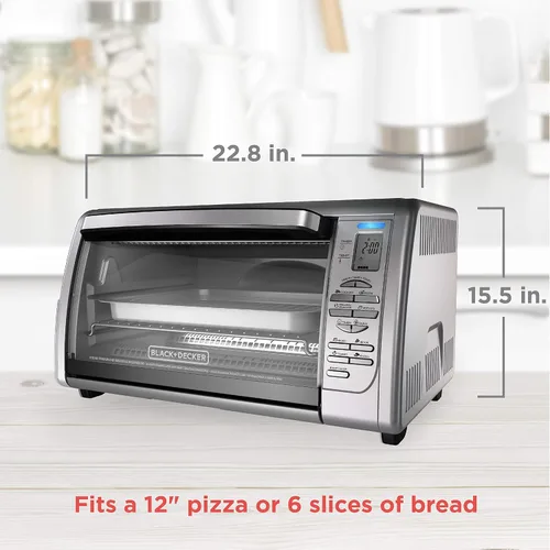 Miniatura 11 de Black & Decker Horno tostador , Posiciones de doble rack, N/A